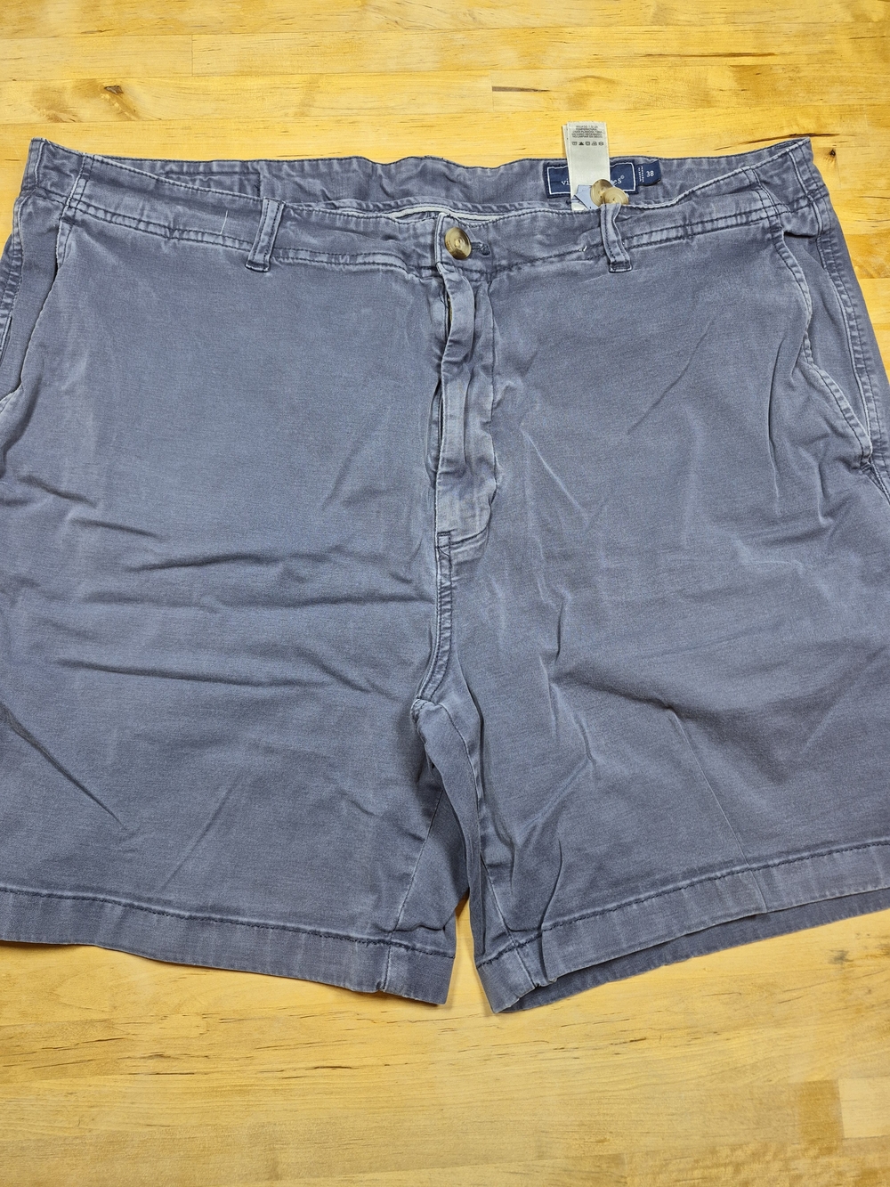 Vineyard Vines Men's Slate Blue Flat Front Cotton Shorts